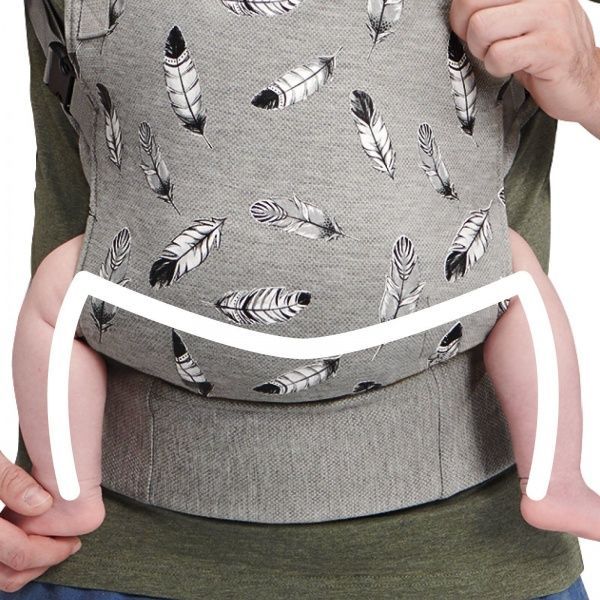 Рюкзак-кенгуру Milo Kinderkraft серый KKNMILOGRY000 