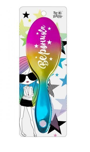 Щетка для волос именная Be Happy Super Star 037-Вероника