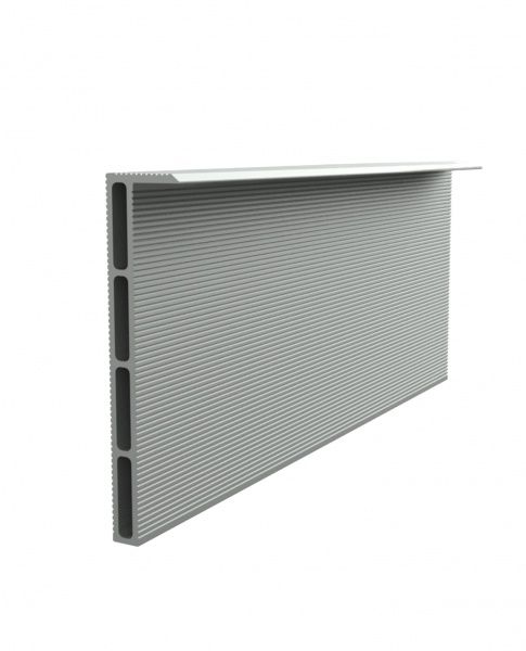 Плінтус прихованого монтажу (основа) алюмінієвий анодований SecretDoors сірий 