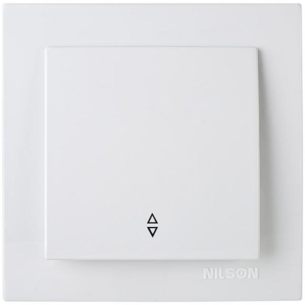 Выключатель одинарный Nilson Thema проходной белый