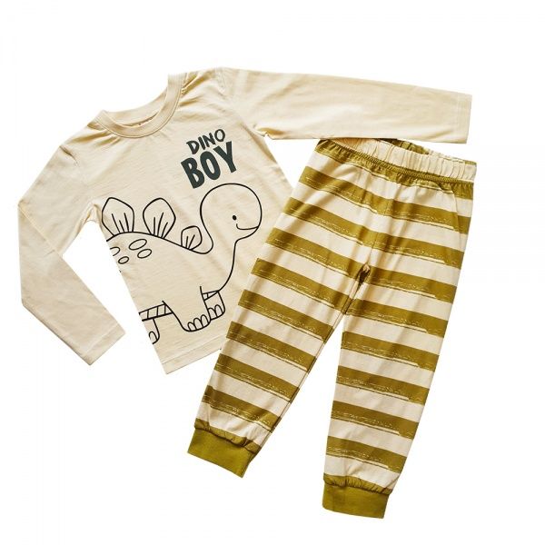 Піжама дитяча для хлопчика Colibri р.122 білий із зеленим B7004 