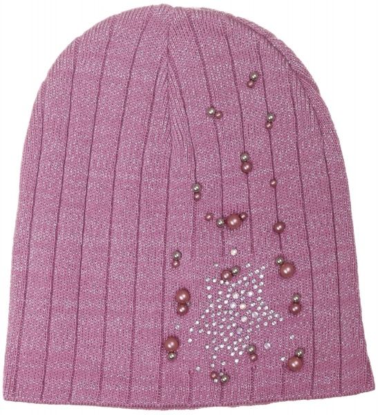 Шапочка дитяча для дівчинки Kraft+ 9752 р.50-52 темна пудра 