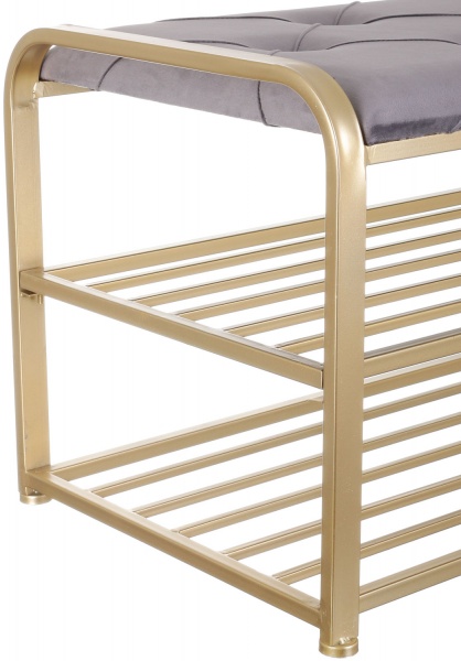 Банкетка Calzado 90х40х45 см темно-сірий 