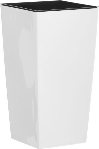 Горшок пластиковый Prosperplast Urbi square 2 в 1 квадратный 91,5 л белый (77975-449) 