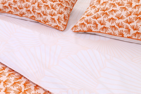 Комплект постільної білизни Amiens 2.0 білий із коричневим Today 