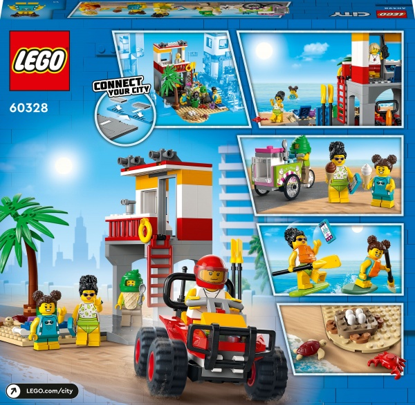 Конструктор LEGO City Рятувальний пост на пляжі 60328