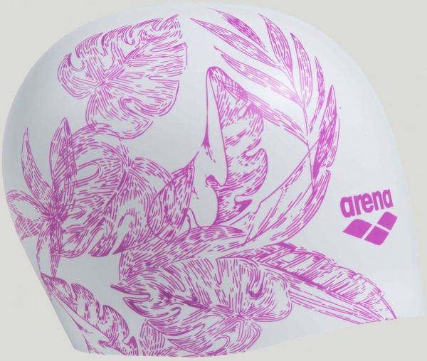 Шапочка для плавания Arena 91440-207 one size белый