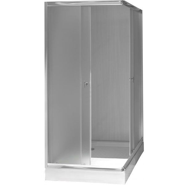 Душевая кабина UP! (Underprice) R-501 90x90 профиль хром, стекло матовое