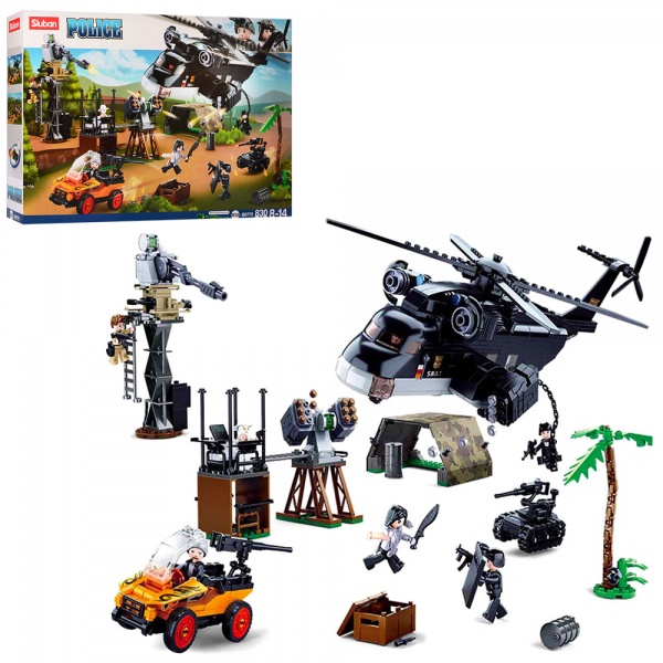 Игрушка-конструктор Sluban Police Атака на базу M38-B0775