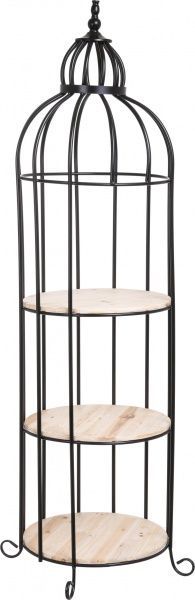 Клітка декоративна з полицями 30х30х135 см 