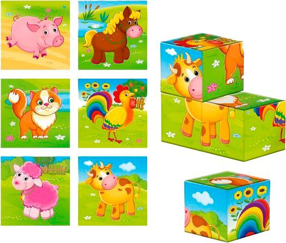 Кубики Vladi Toys Ферма ZB1001-01
