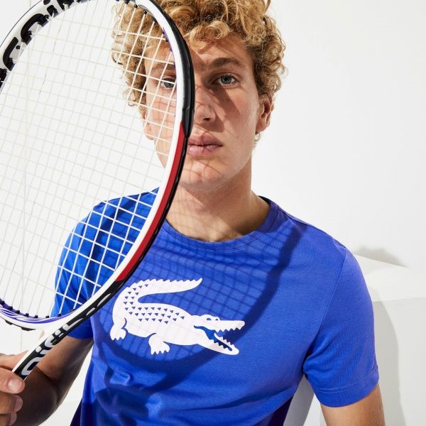 Футболка Lacoste TEE-SHIRT TH3377VCF 5 синій