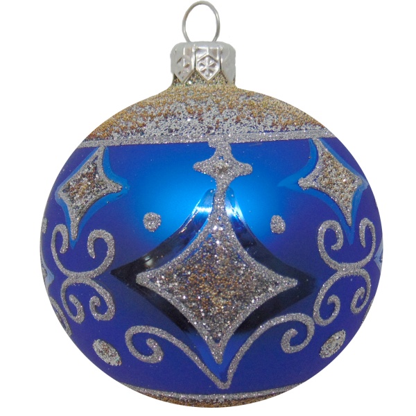 Шар новогодний d80 звезда, 2628-1260321 