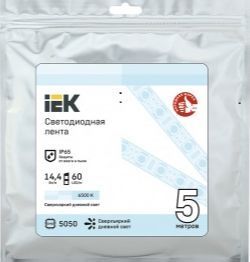 Стрічка світлодіодна 14,4 Вт IP65 12 В білий LSR2-2-060-65-3-05 