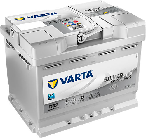 Акумулятор автомобільний Varta SILVER DYNAMIC AGM 60А 12 B 560901068 «+» праворуч