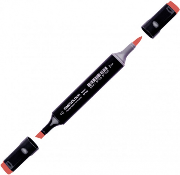 Маркер спиртовий FINECOLOUR EF102-155N червоно-коричневий 