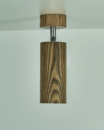 Светильник настенно-потолочный Iterna Alta spot 1xGU10 ясень темный LW086 