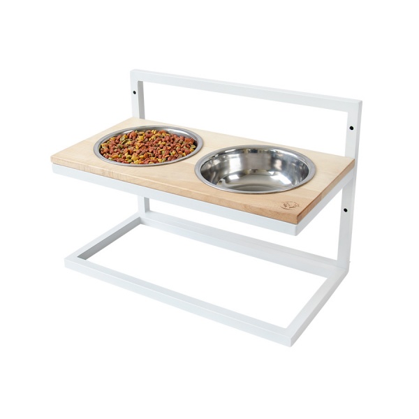 Миска двойная 10 центів для Джека №5 M/L/XL 2х1250 мл білий