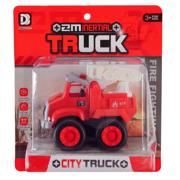 Пожарная машинка Shantou в ассортименте 1:50 3319A/B/C/D