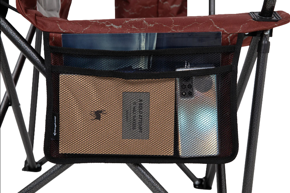 Стул раскладной KingCamp Juniper C10 Red/Grey (2248.65.54)