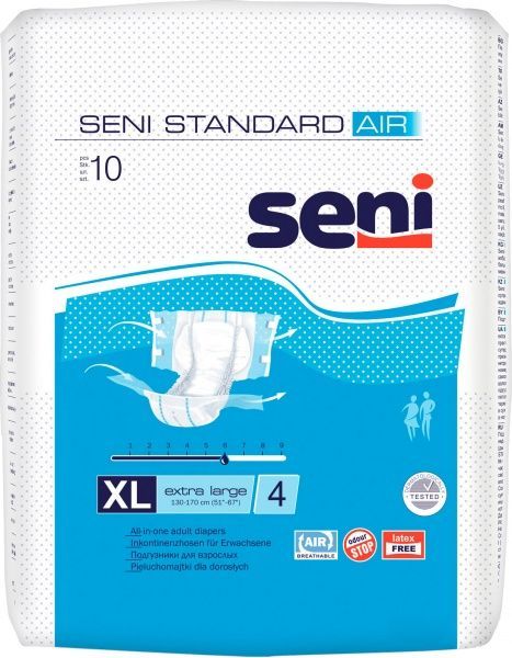 Подгузники для взрослых Seni Standard Air Extra Large 10 шт.