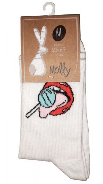 Носки Молли Губки №6 р. 23-25 белый 1 пар 