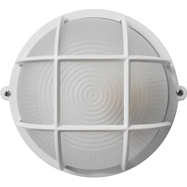 Светильник административный Ecostrum НПП-65 круг с решеткой IP65 белый ПС-1051-7-1/1 