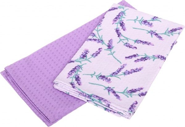 Набор полотенец вафельных Lavanda 60x45 см лавандовый UP! (Underprice) 