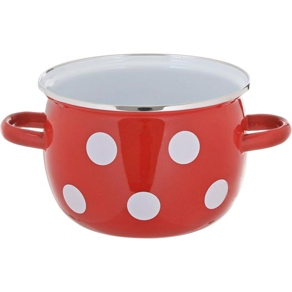 Набор кастрюль Горох красный 3 шт. Idilia