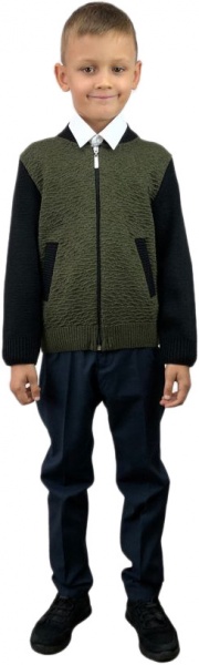 Бомбер для мальчика ART KNIT р.116 хаки 