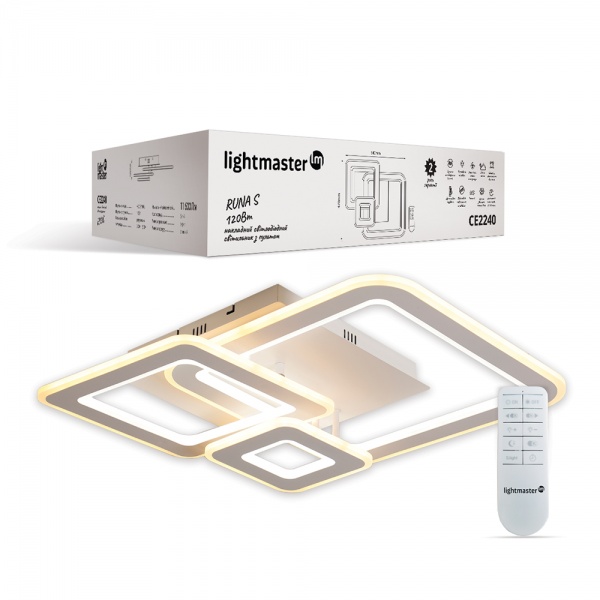 Светильник светодиодный LightMaster СЕ2240 Runa S 140 Вт белый 3000-6500 К 