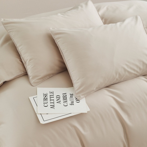 Комплект постельного белья Solido семейный светло-серый La Nuit 