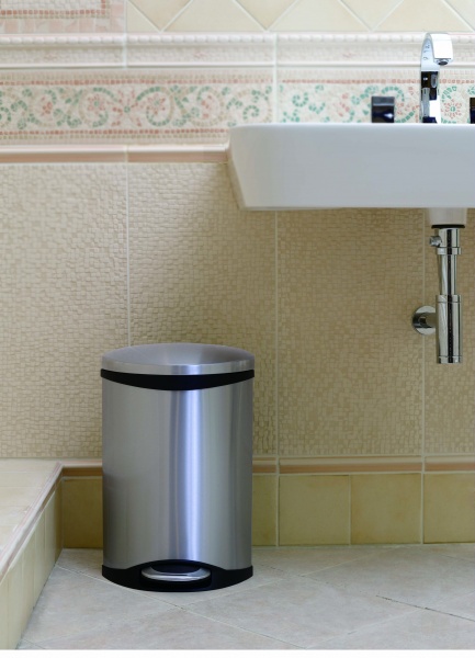 Ведро с педалью Eko SHELL 6 л хром