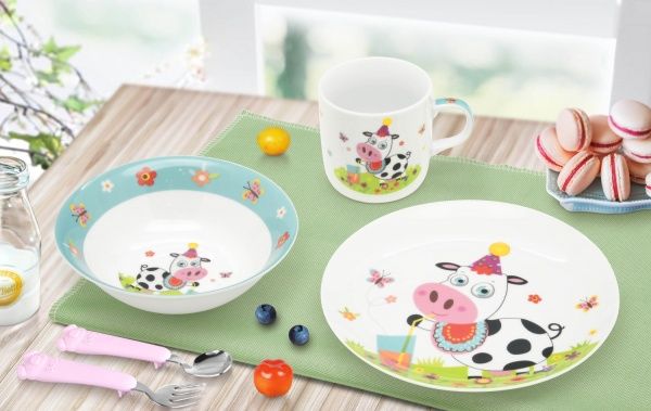 Набор детской посуды Cow 3 предмета