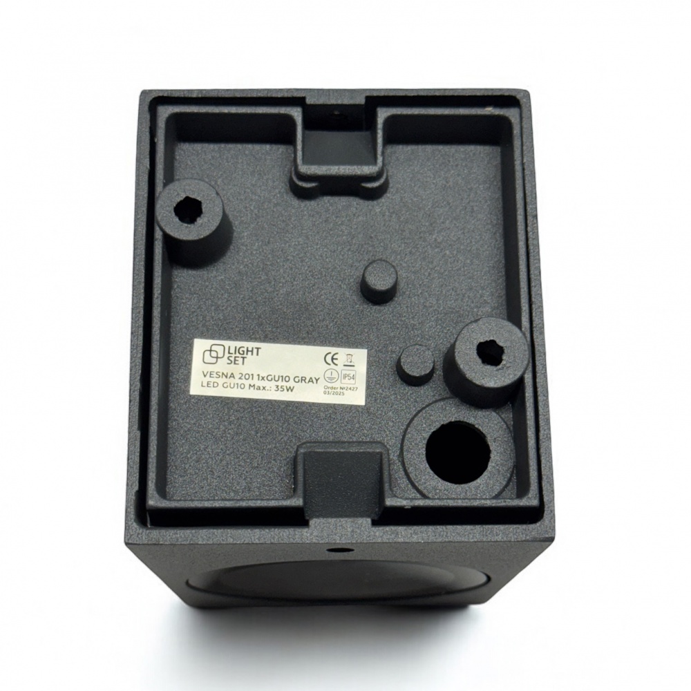 Светильник уличный настенный LIGHT SET VESNA 201 1xGU10 серый