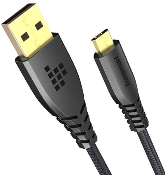 Кабель Tronsmart USB – microUSB 1 м сірий (77676) MUC04 Premium 