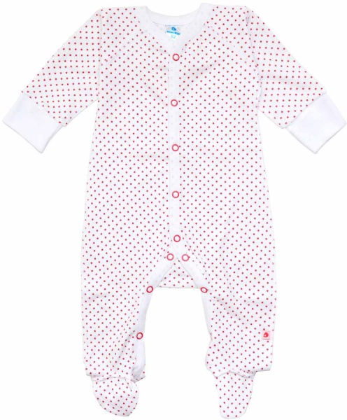 Комбинезон Minikin красная звездочка р.68 белый 198050368 