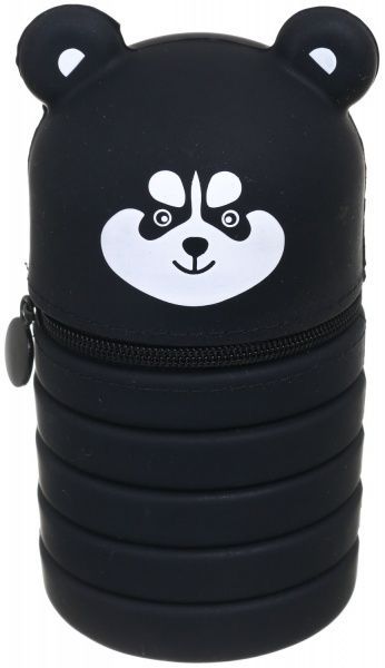 Пенал-тубус Пес 11х6,5/19х6,5 см чорний