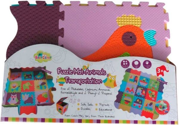 Коврик-пазл Baby Great Веселый зоопарк GB-M129А2Е