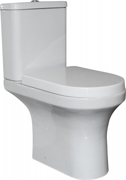 Унитаз-компакт EGO FUSION Rimless 3/6 л з сид. S/C Slim HTT-CIT37