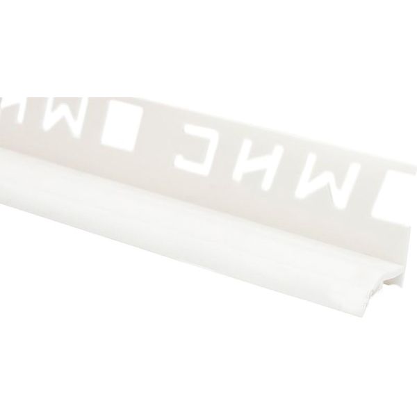 Уголок для плитки ОМиС подплиточный для ванной комнаты ПВХ 25 мм 1,85м белый