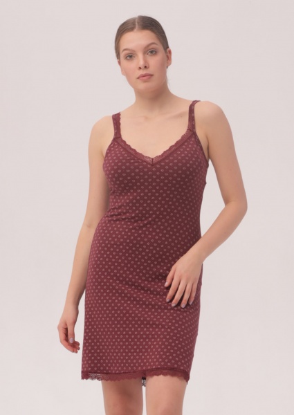 Ночная рубашка Roksana UNONA 1387/16742 р.XXL бордовый