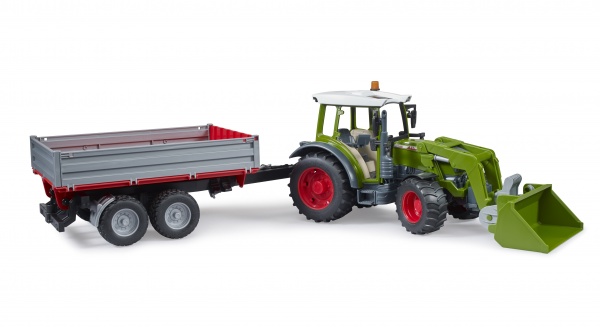 Трактор Bruder Fendt Vario 211 с передним погрузчиком и прицепом 1:16 02182