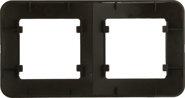 Рамка двомісна Makel Lillium Natural горизонтальна коричневий