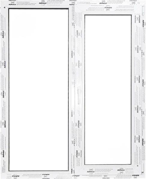 Окно двухстворчатое поворотное-откидное ALMplast 1310х1410 мм