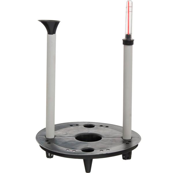 Горщик пластиковий Алеана Ротанг круглий 7,6л бронзовий 