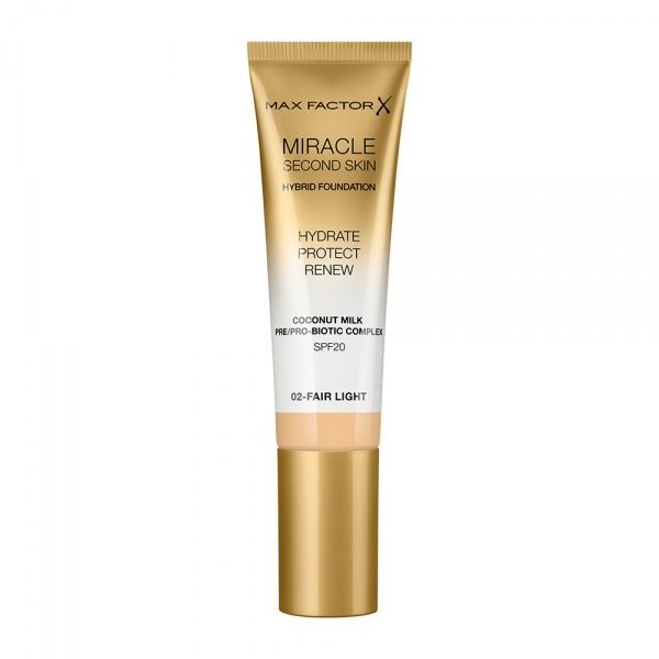 Тональна основа Max Factor Miracle Second Skin 02 Fair Light 30 мл