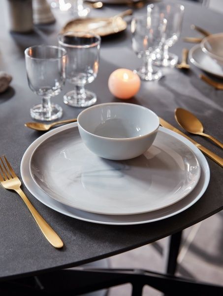 Сервиз столовый Diwali Marble Granit 19 предметов Luminarc