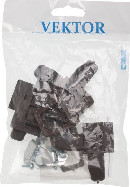 Комплект креплений для вставной москитной сетки коричневый 