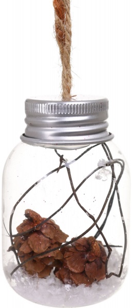 Ялинкова іграшка у формі банки 40х40х65 мм ABR800320 